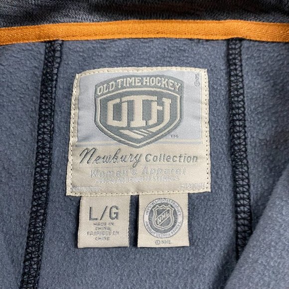 Boston Bruins Old Time Hockey Hoodie Women's Large Gray Performance - Picture 6 of 10